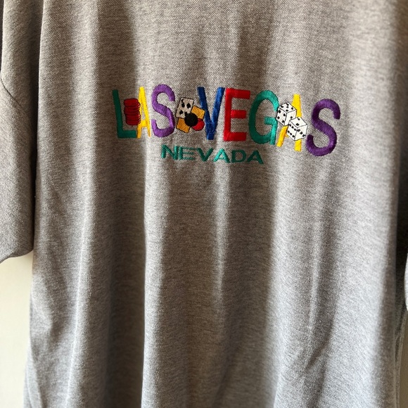 Smile Las Vegas Graphic Tee - Gray L - Picture 3 of 8